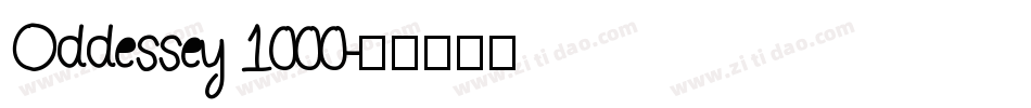Oddessey 1000字体转换